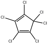 ヘキサクロロシクロペンタジエン 化学構造式