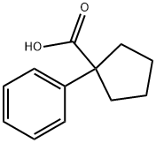 1-苯基环戊烷羧酸,77-55-4,结构式