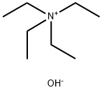 テトラエチルアンモニウムヒドロキシド (10%水溶液) 化学構造式