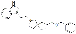 3-[2-[3-[3-(Benzyloxy)propyl]-3-ethyl-1-pyrrolidinyl]ethyl]-1H-indole Structure