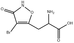 2-AMINO-3-(4-BROMO-3-HYDROXYISOXAZOL-5-YL)PROPANOIC ACID 结构式