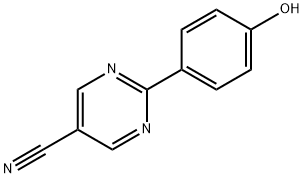 5-Pyrimidinecarbonitrile, 2-(4-hydroxyphenyl)- (9CI) Structure