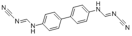 BIPHENYL-4,4'-BIS(N'-CYANO-N-METHYLFORMAMIDINE) Structure