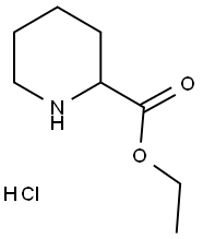 2-哌啶甲酸乙酯盐酸盐 结构式