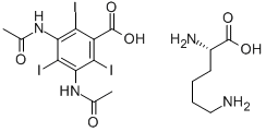 泛影酸赖氨酸盐 结构式