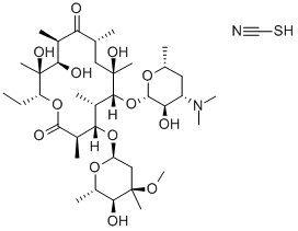 硫氰酸红霉素 结构式