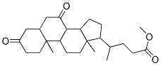methyl 4-(10,13-dimethyl-3,7-dioxo-2,4,5,6,8,9,11,12,14,15,16,17-dodecahydro-1H-cyclopenta[a]phenanthren-17-yl)pentanoate Structure