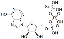 イノシン5′-(γ-チオ三りん酸) 化学構造式