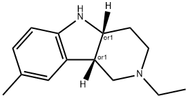 1H-Pyrido[4,3-b]indole,2-ethyl-2,3,4,4a,5,9b-hexahydro-8-methyl-,cis-(9CI) Structure