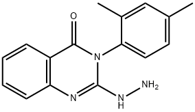 3-(2,4-二甲基苯基)-2-肼基-3,4-二氢喹唑啉-4-酮,77066-13-8,结构式