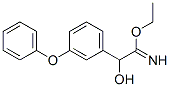 Benzeneethanimidic  acid,  -alpha--hydroxy-3-phenoxy-,  ethyl  ester  (9CI) 化学構造式