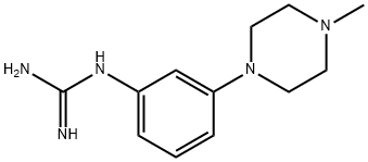 Guanidine, N-[3-(4-Methyl-1-piperazinyl)phenyl]- 化学構造式