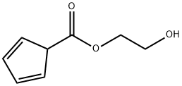 2,4-シクロペンタジエン-1-カルボン酸2-ヒドロキシエチル 化学構造式