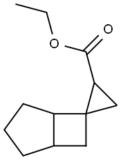 Spiro[bicyclo[3.2.0]heptane-6,1-cyclopropane]-2-carboxylic acid, ethyl ester (9CI) Struktur