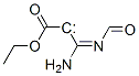 Ethylidene,  2-amino-1-(ethoxycarbonyl)-2-(formylimino)-,  (2E)-  (9CI) Struktur
