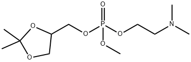 PHOSPHORIC ACID 2-DIMETHYLAMINO-ETHYL ESTER 2,2-DIMETHYL-[1,3]DIOXOLAN-4-YLMETHYL ESTER METHYL ESTER Structure