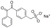 sodium 4-(oxophenylacetyl)toluene-alpha-sulphonate Struktur