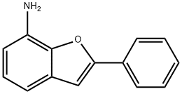 2-フェニル-1-ベンゾフラン-7-アミン 化学構造式