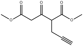 2-プロパルギル-3-オキソグルタル酸ジメチル 化学構造式