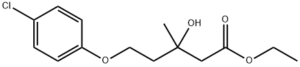 ethyl-(p-chlorophenoxy)-3-hydroxy-3-methylpentanoate,77087-97-9,结构式