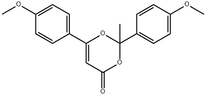 2,6-Bis(4-methoxyphenyl)-2-methyl-4H-1,3-dioxin-4-one,77092-19-4,结构式