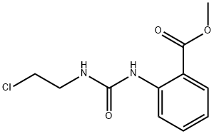 METHYL 2-[3-(2-CHLOROETHYL)UREIDO]BENZOATE 化学構造式