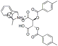 (+)-(10,11-dihydro-5-methyl-5H-dibenzo[a,d]cyclohepten-5,10-diyl)ammonium hydrogen [S-(R*,R*)]-2,3-bis(p-toluoyloxy)succinate 结构式