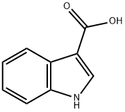 インドール-3-カルボン酸 化学構造式