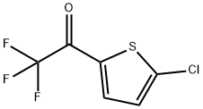 2-クロロ-5-トリフルオロアセチルチオフェン 化学構造式
