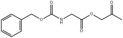 2-oxopropyl 2-phenylmethoxycarbonylaminoacetate Structure