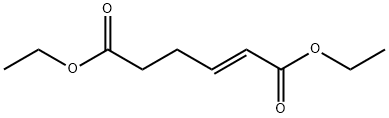 trans-2-ブテン-1,4-ジカルボン酸 ジエチル 化学構造式