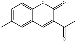 6-Methyl-3-acetyl-2H-1-benzopyran-2-one 结构式