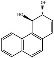 3,4-ジヒドロ-3β,4α-フェナントレンジオール 化学構造式