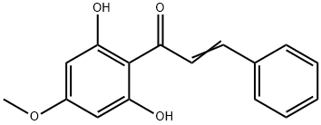 2',6'-二羟基-4'-甲氧基查尔酮 结构式