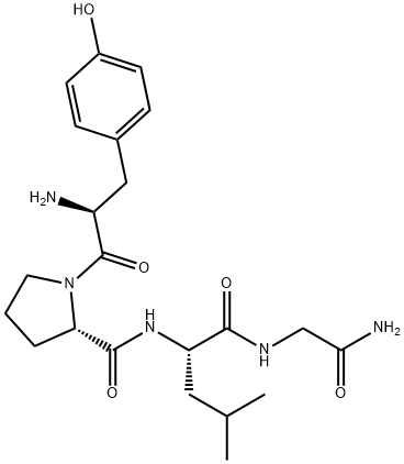(TYR0)-MELANOCYTE-STIMULATING HORMONE-RELEASE INHIBITING FACTOR, 77133-61-0, 结构式