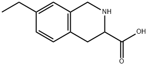 7-乙基-1,2,3,4-四氢异喹啉-3-甲酸, 77140-96-6, 结构式