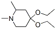 Piperidine, 4,4-diethoxy-1,2-dimethyl- (9CI) Struktur