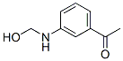 Ethanone, 1-[3-[(hydroxymethyl)amino]phenyl]- (9CI) Structure