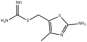 Carbamimidothioic acid, (2-amino-4-methyl-5-thiazolyl)methyl ester (9CI) Structure