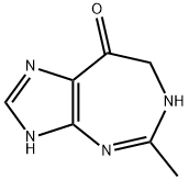 Imidazo[4,5-d][1,3]diazepin-8(3H)-one,  6,7-dihydro-5-methyl- 化学構造式