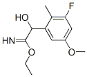 Benzeneethanimidic  acid,  3-fluoro--alpha--hydroxy-5-methoxy-2-methyl-,  ethyl  ester  (9CI) Structure