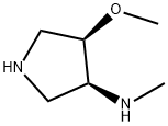3-Pyrrolidinamine,4-methoxy-N-methyl-,(3S-cis)-(9CI) Structure