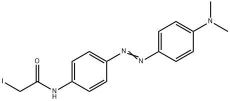 N-(4-DIMETHYLAMINOAZOBENZENE-4') IODOACETAMIDE* 化学構造式