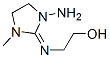 Ethanol, 2-[(1-amino-3-methyl-2-imidazolidinylidene)amino]- (9CI) 化学構造式