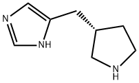 1H-Imidazole,4-[(3S)-3-pyrrolidinylmethyl]-(9CI) 化学構造式