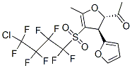 1-((2S,3S)-4-(4-CHLORO-1,1,2,2,3,3,4,4-OCTAFLUOROBUTYLSULFONYL)-3-(FURAN-2-YL)-5-METHYL-2,3-DIHYDROFURAN-2-YL)ETHANONE Struktur