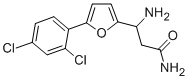 3-AMINO-3-[5-(2,4-DICHLOROPHENYL)-FURAN-2-YL]-PROPIONIC ACID AMIDE Struktur