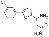 3-AMINO-3-[5-(3-CHLOROPHENYL)-FURAN-2-YL]-PROPIONIC ACID AMIDE Structure