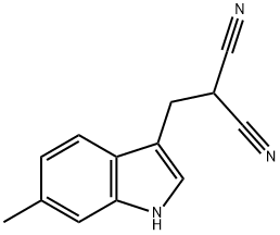 Propanedinitrile, [(6-methyl-1H-indol-3-yl)methyl]- (9CI) 结构式