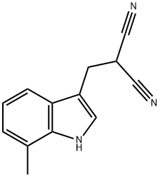 Propanedinitrile, [(7-methyl-1H-indol-3-yl)methyl]- (9CI),771526-87-5,结构式